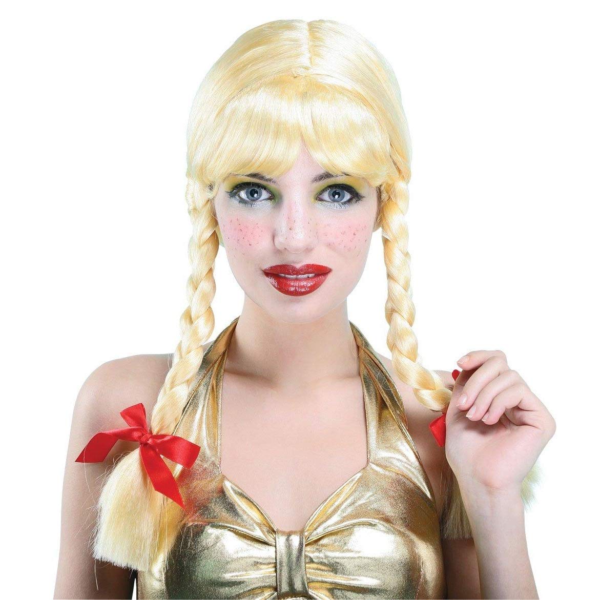 Bristol Novelty Blonde Pigtail Wig, One Size (Model BW355) 3