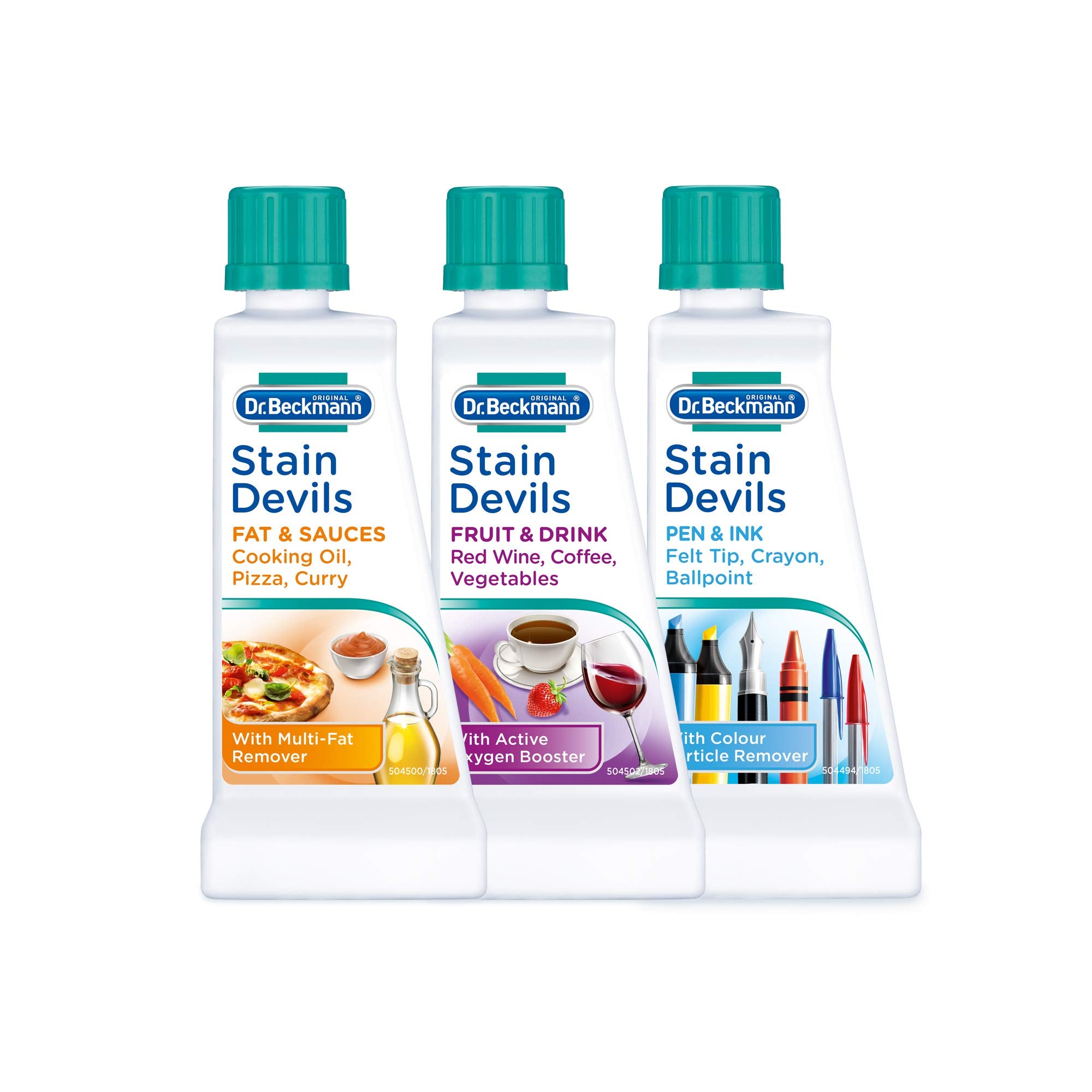 Dr. Beckmann Stain Devils Survival Kit - Removes Over 40 Stains | 2 x 50ml + 1 x 50g 4