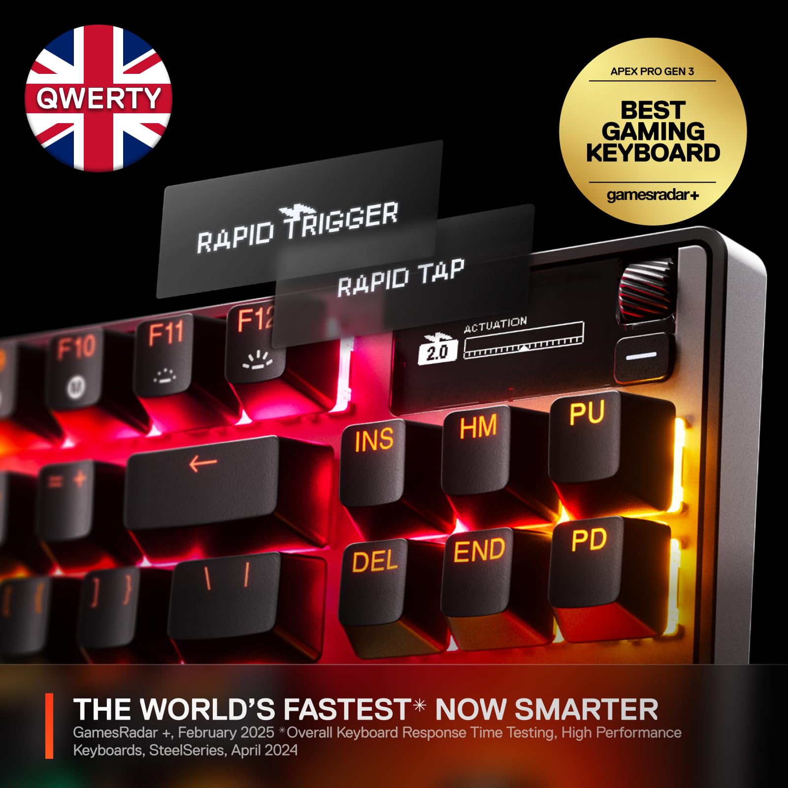 SteelSeries Apex Pro TKL Gen 3 (2025) - HyperMagnetic Gaming Keyboard - Black 7