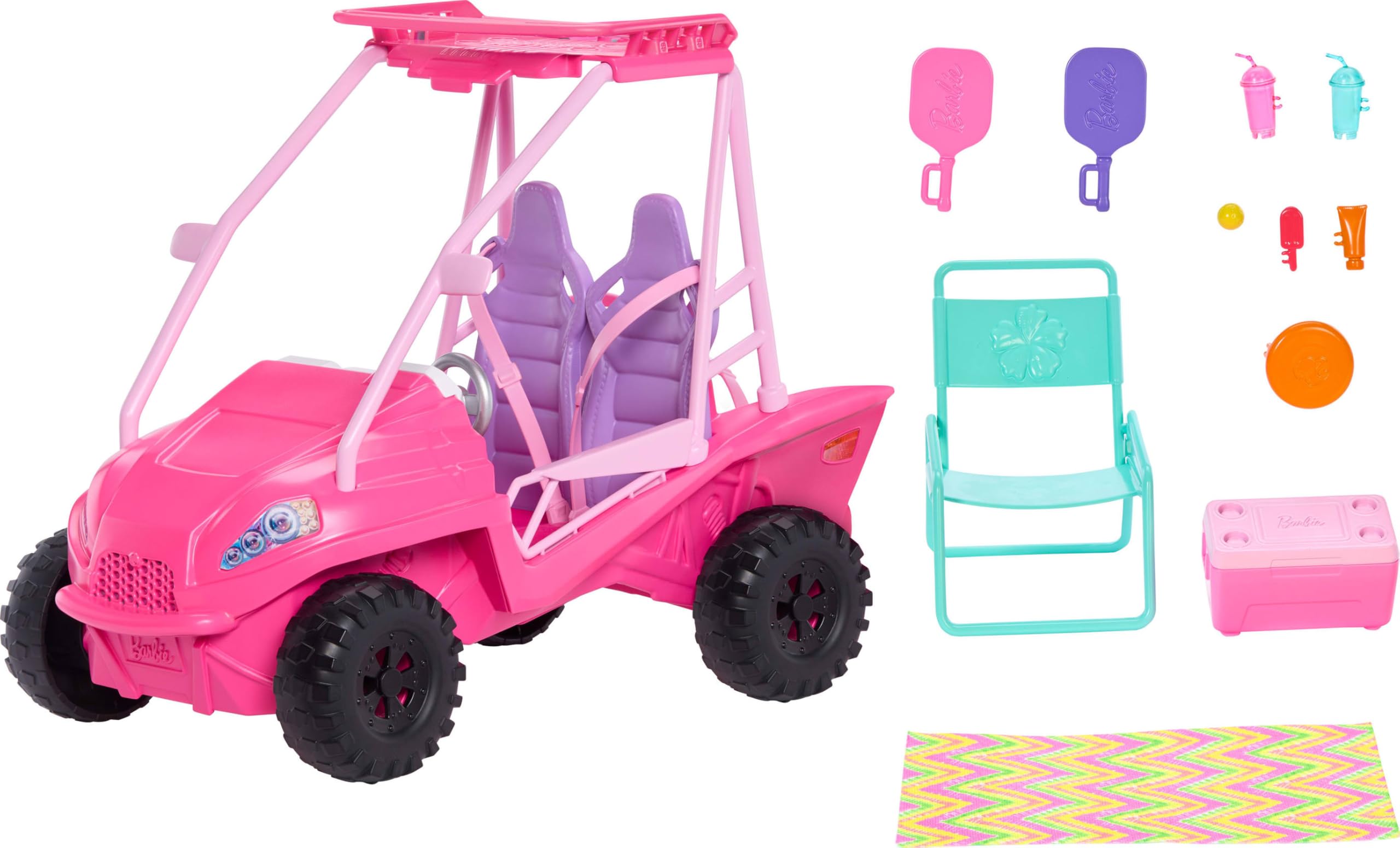 Barbie Mysteries: Beach Detectives Playset - Beach Buggy Vehicle with 10+ Accessories 11