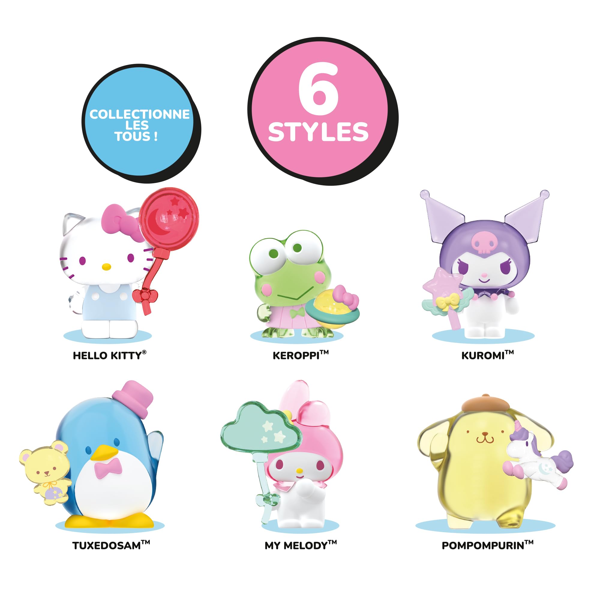 Hello Kitty 2-Inch Figure 6 Pack - Collectible Mini Figures Set with Unique Outfits 9