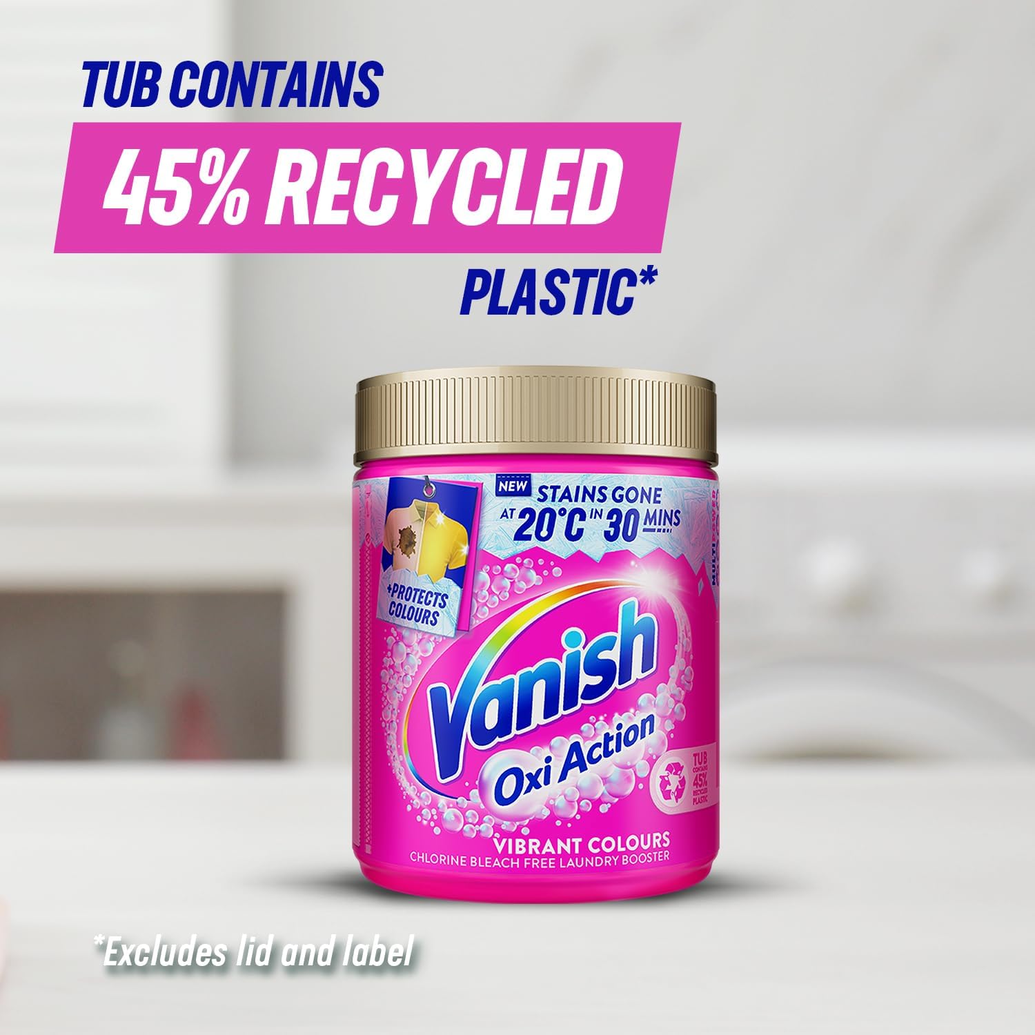 Vanish - Gold Oxi Action Stain Remover and Laundry Booster Powder for Colours 1.5kg 4