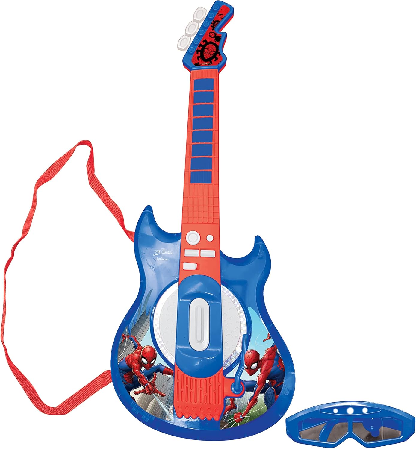Lexibook K260SP Spider-Man Electronic Lighting Guitar with Mic and Glasses - Musical Toy for Kids 4
