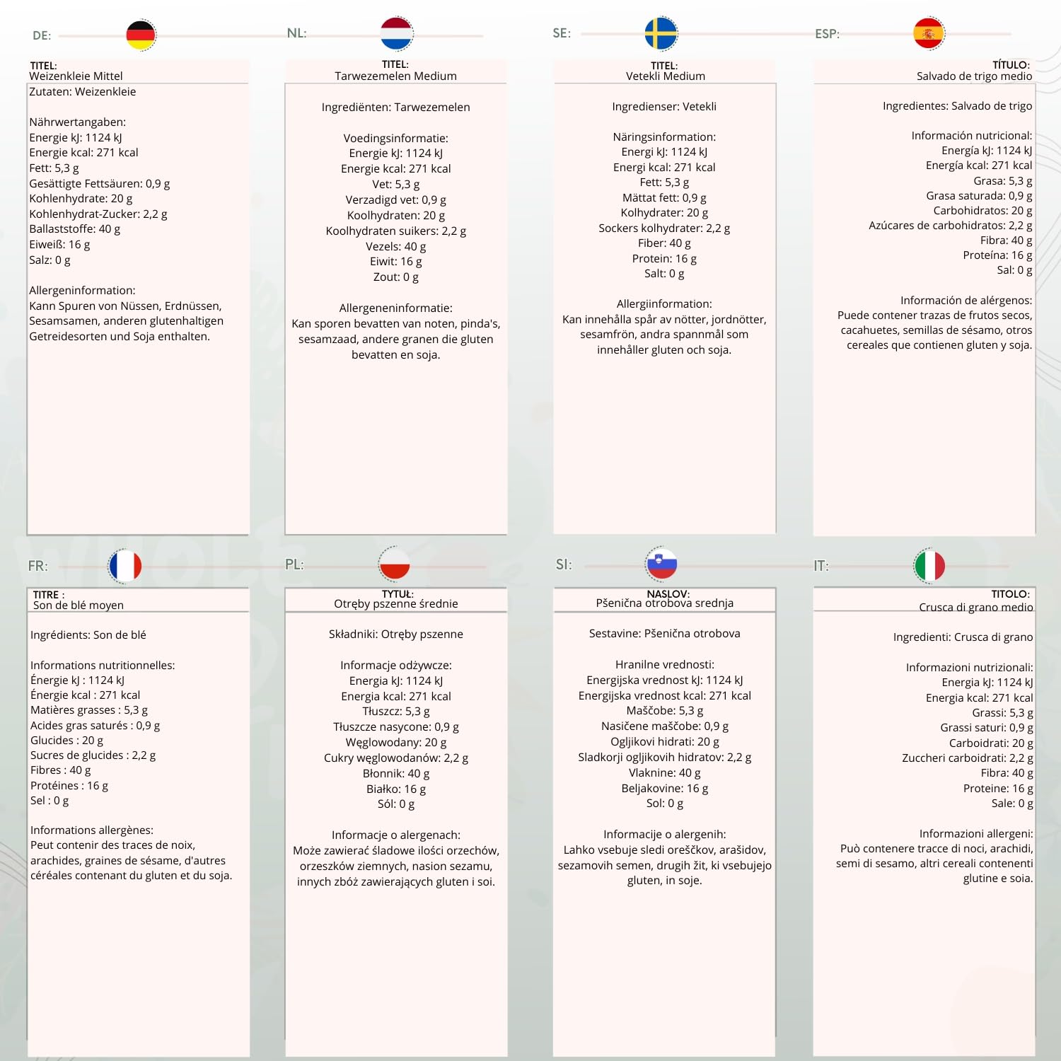 Wholefood Earth Wheat Bran Medium - 1kg - High Fibre, Vegan & Non-GMO 3