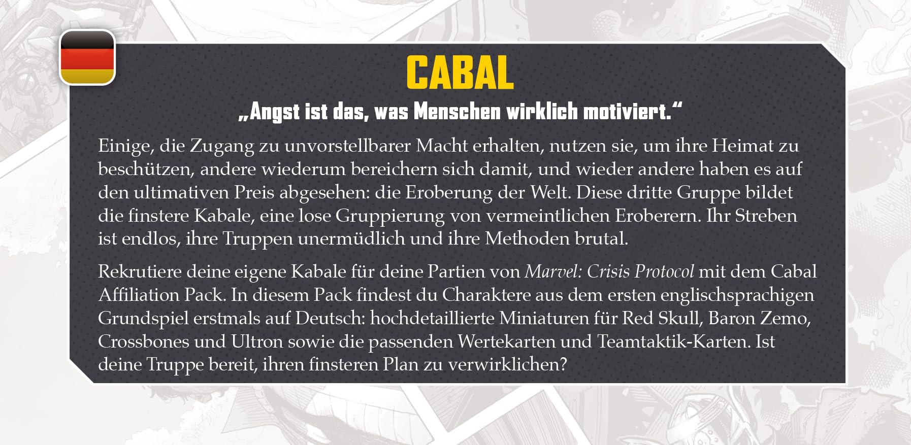 Atomic Mass Games Marvel: Crisis Protocol Cabal Affiliation Pack 5