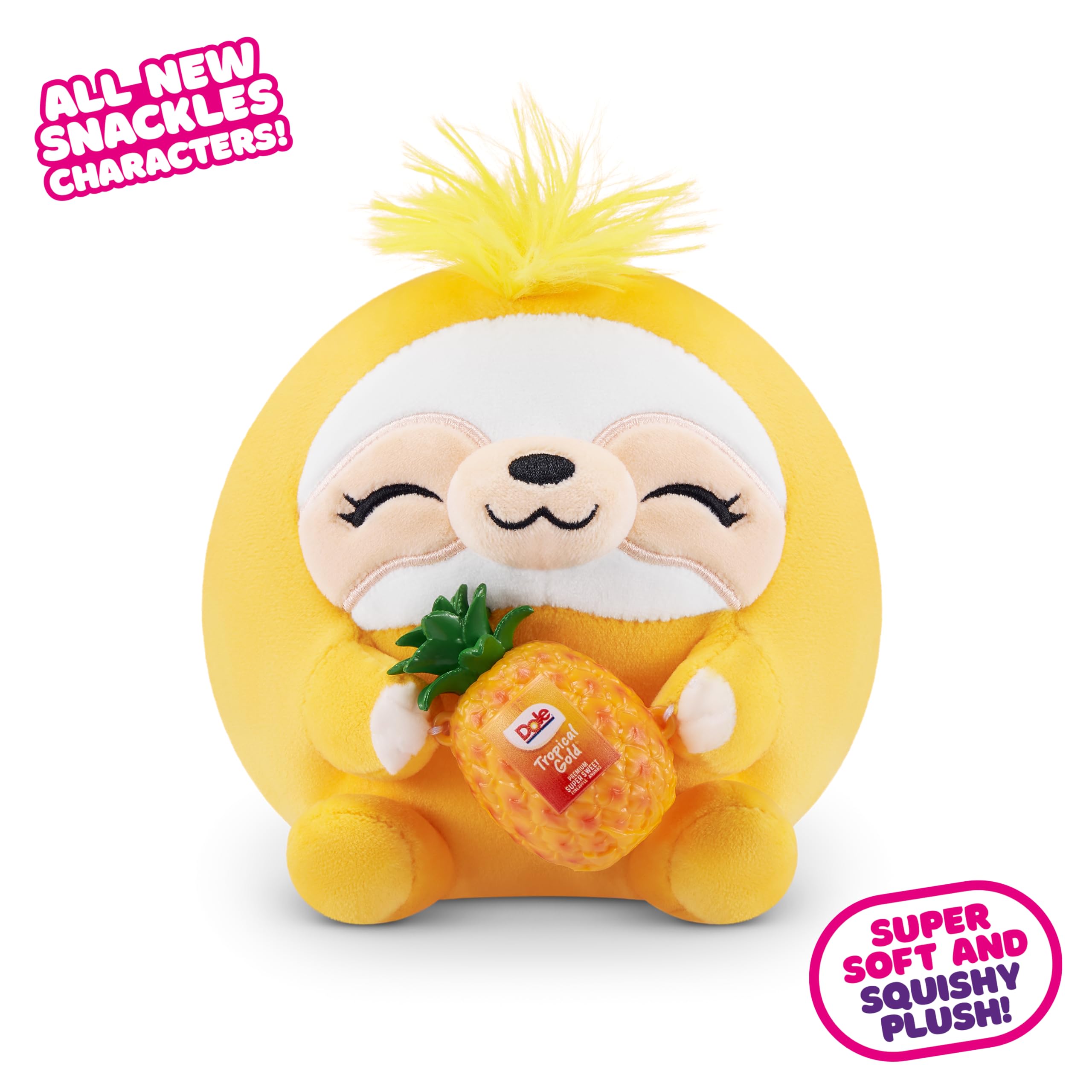 Snackles Series 2 - Random Assortment 5-inch Plush with Licensed Snack Accessory