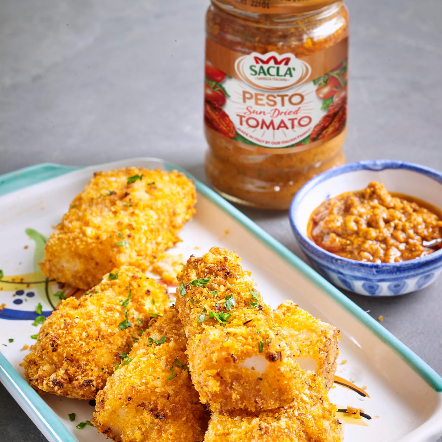 Sacla' Sun-Dried Tomato Pesto - Authentic Italian Cooking Sauce for Pasta, Roasted Veggies & Soups 5