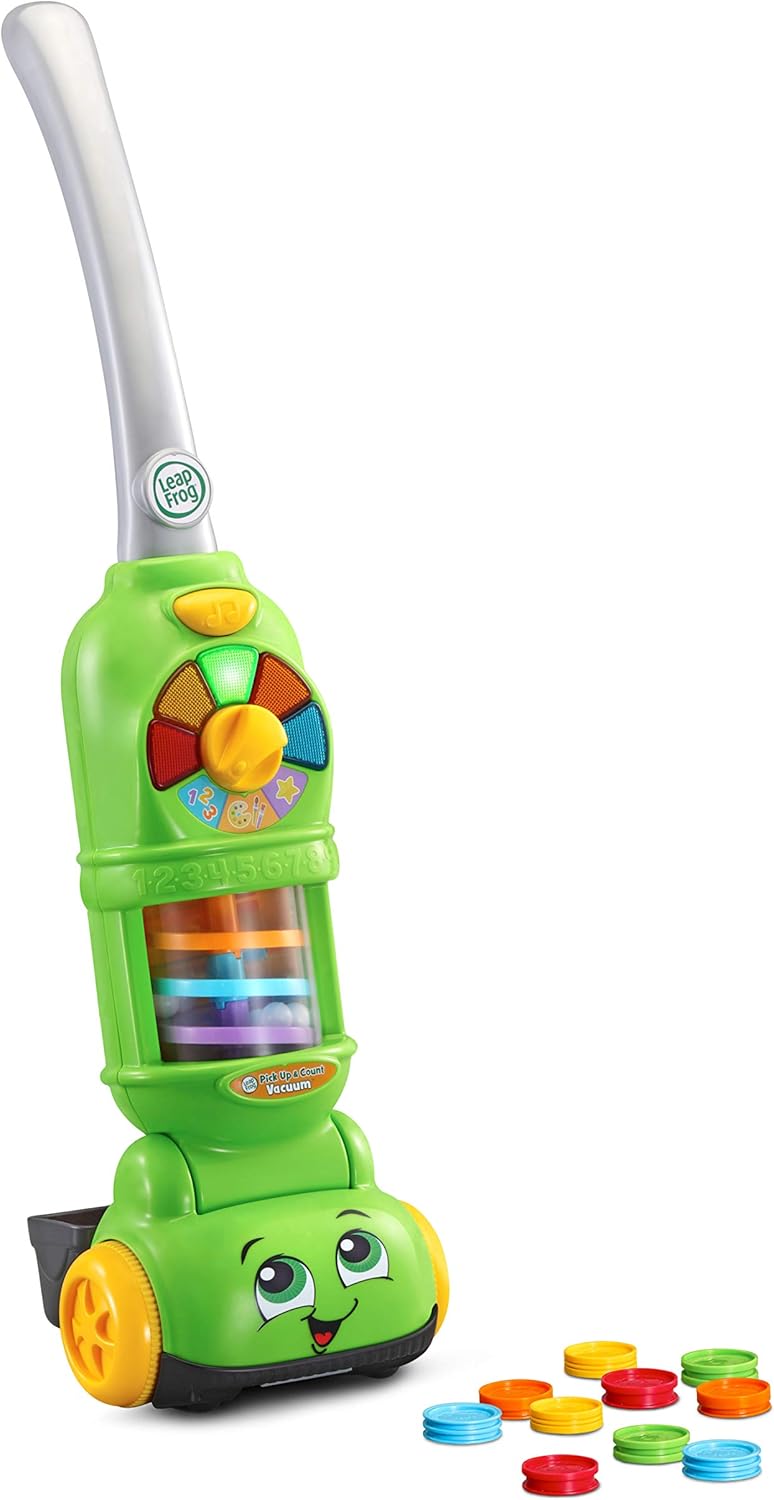 LeapFrog Pick Up &amp; Count Vacuum – Pädagogisches Rollenspielspielzeug mit Lichtern und Geräuschen für Kinder im Alter von 2–5 Jahren 3