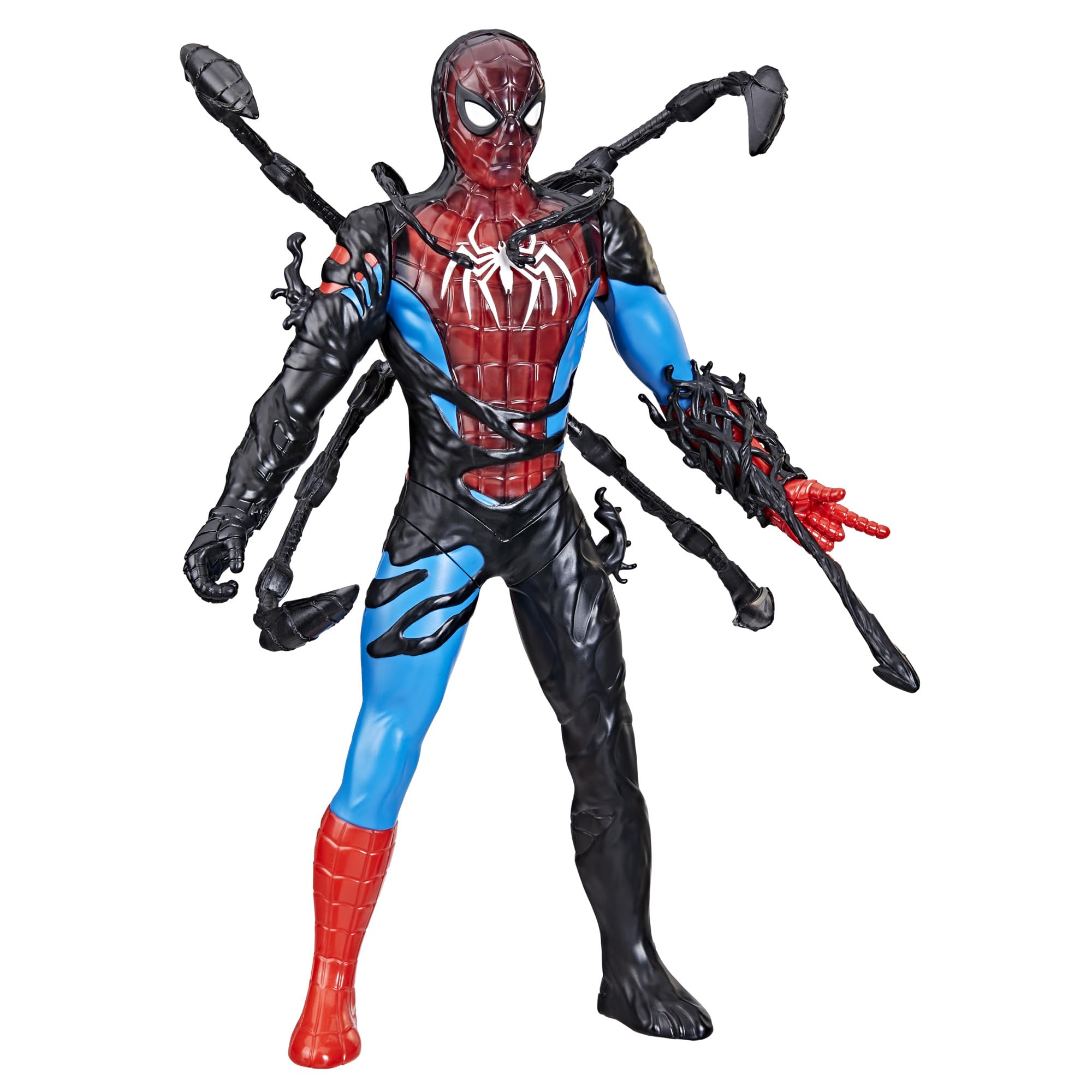 Marvel Spider-Man Liquid Shifter Action Figure - Venomized Transformation, 11-Inch Titan Hero Series Toy for Ages 4+