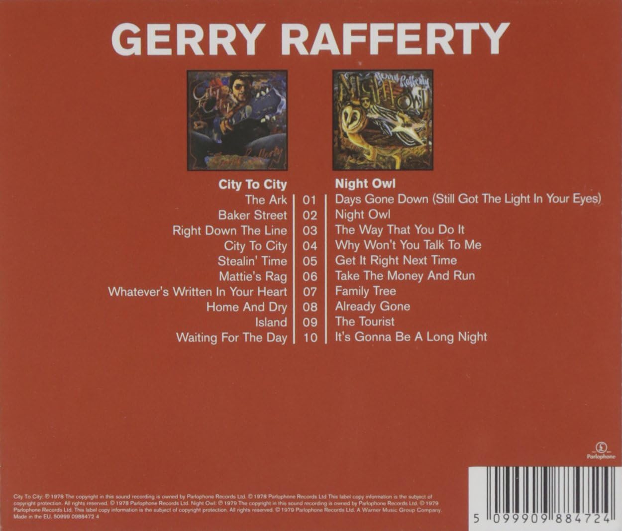 Gerry Rafferty - City to City / Night Owl [Audio CD]