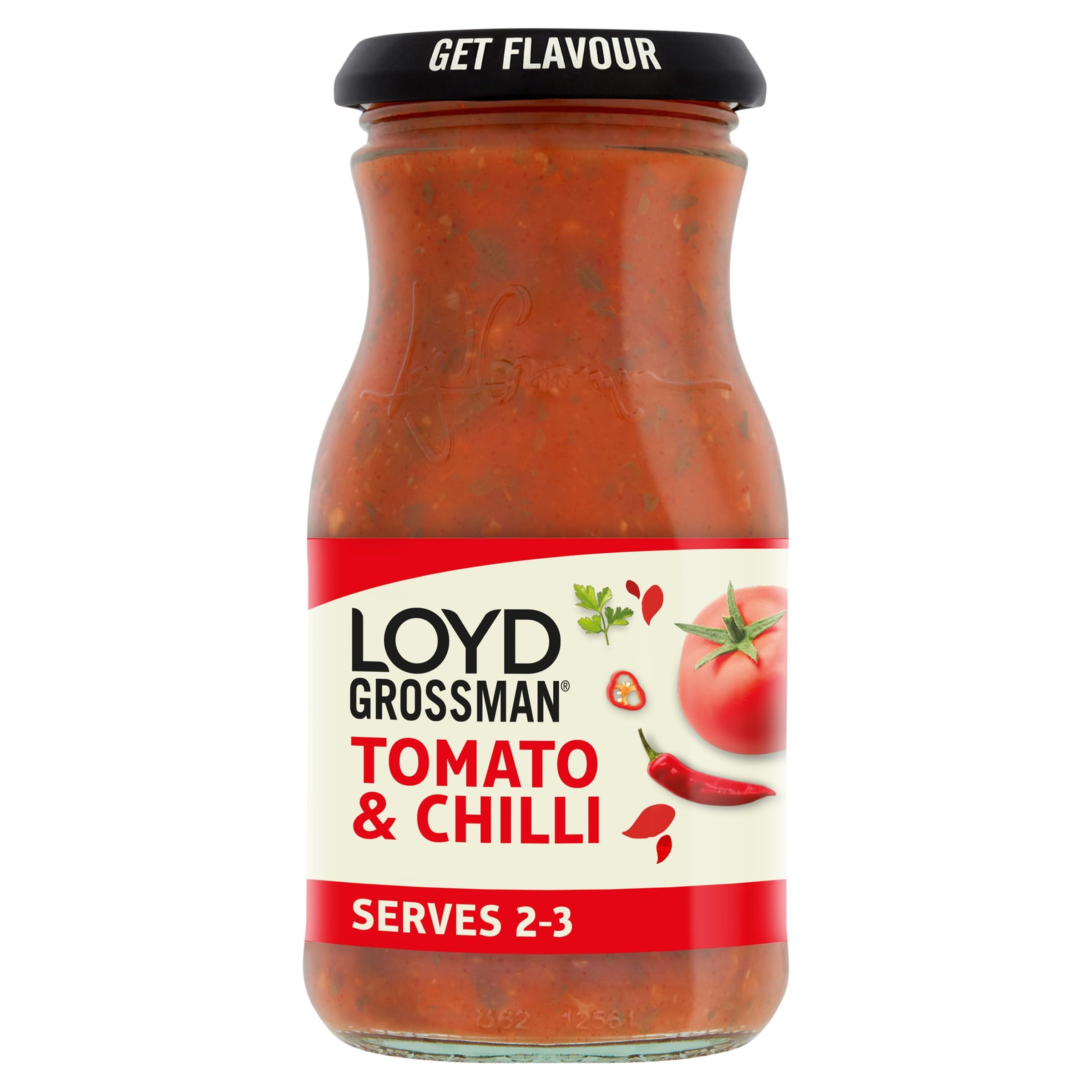 Loyd Grossman Italian Tomato & Chilli Sauce – Fiery Red Chilli & Tomato Fusion Pasta Sauce