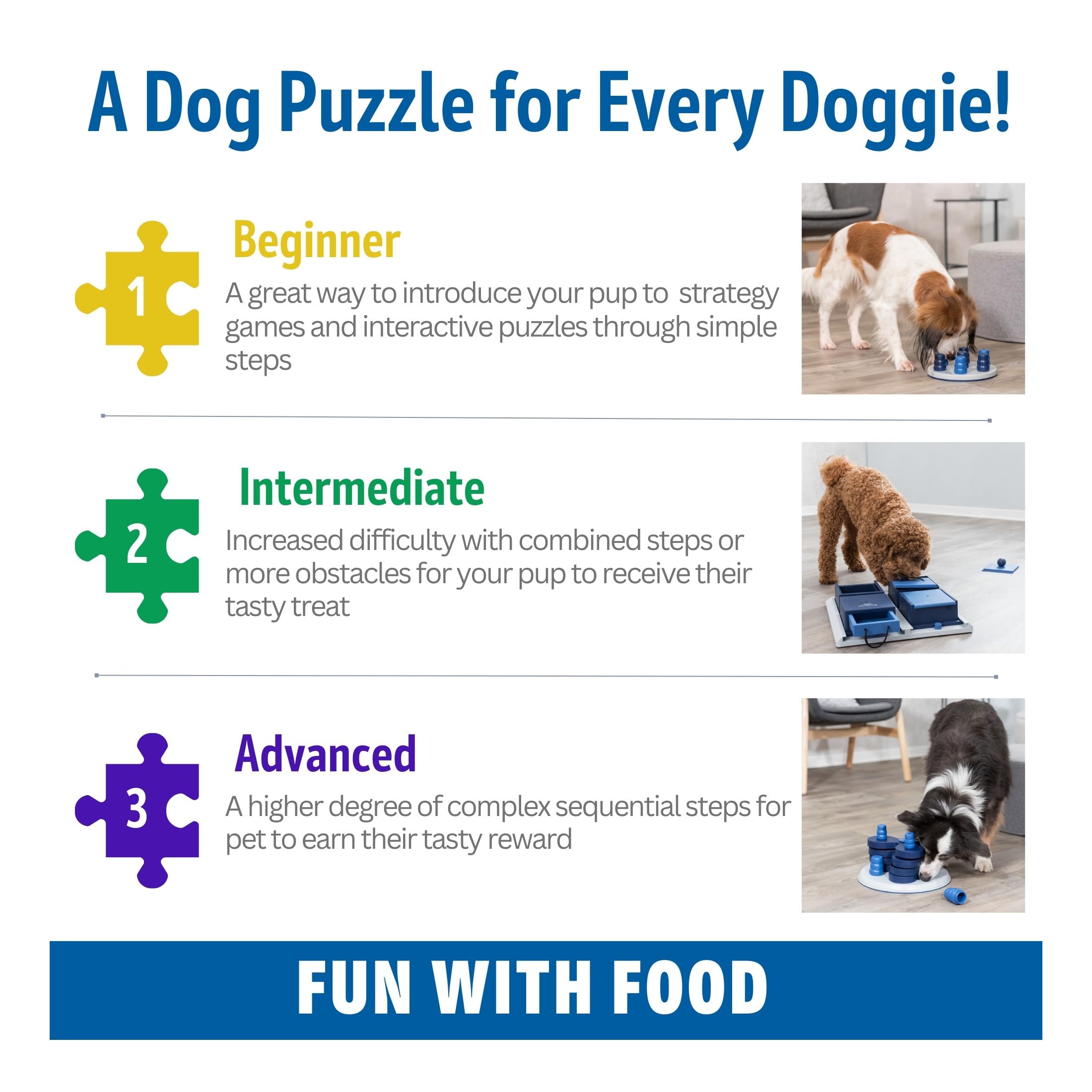 Trixie Dog Activity Ball & Treat Strategy Game - Interactive Puzzle Toy | Level 3 Difficulty | Indoor Activity 7