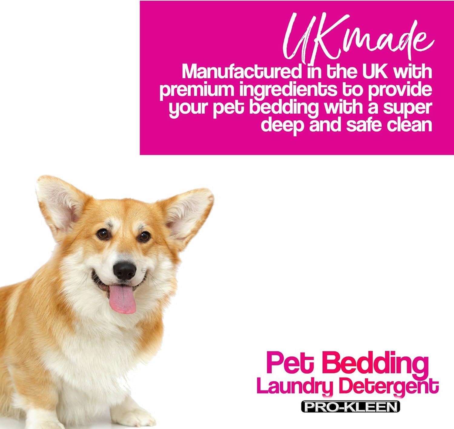 Pro-Kleen Pet Bedding Laundry Detergent - Fresh Linen Scent | Non-Bio | 1L
