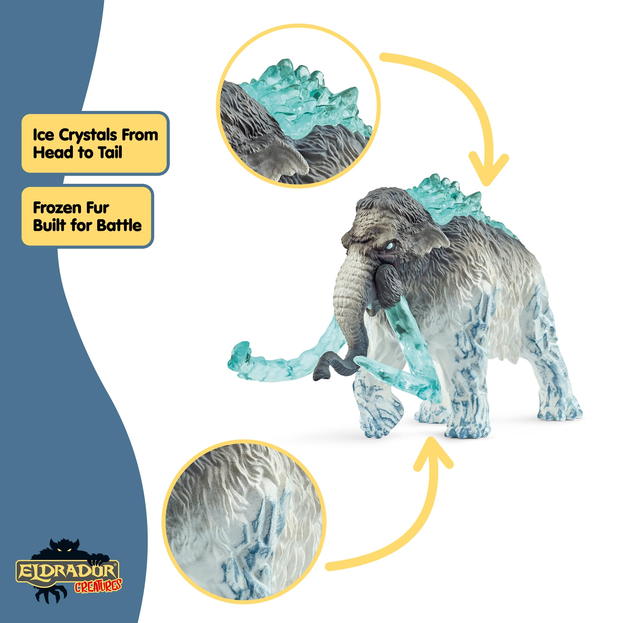 Schleich Eldrador Creatures Ice Mammoth - 16cm Fantasy Action Figure for Kids 3+ 3