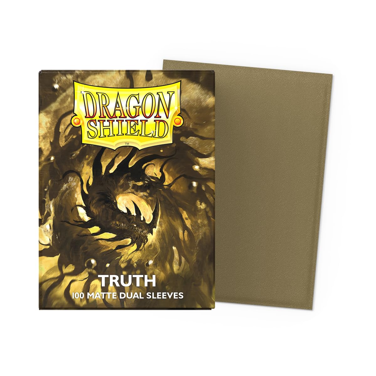 Dragon Shield Dual Matte Sleeves - Truth (100 Count) Gold 3
