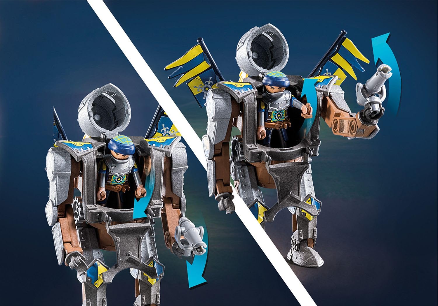 Playmobil 71300 Novelmore Combat Robot Playset - Knight Gizmo Crafton with Action Figure & Accessories, Ages 4+ 4