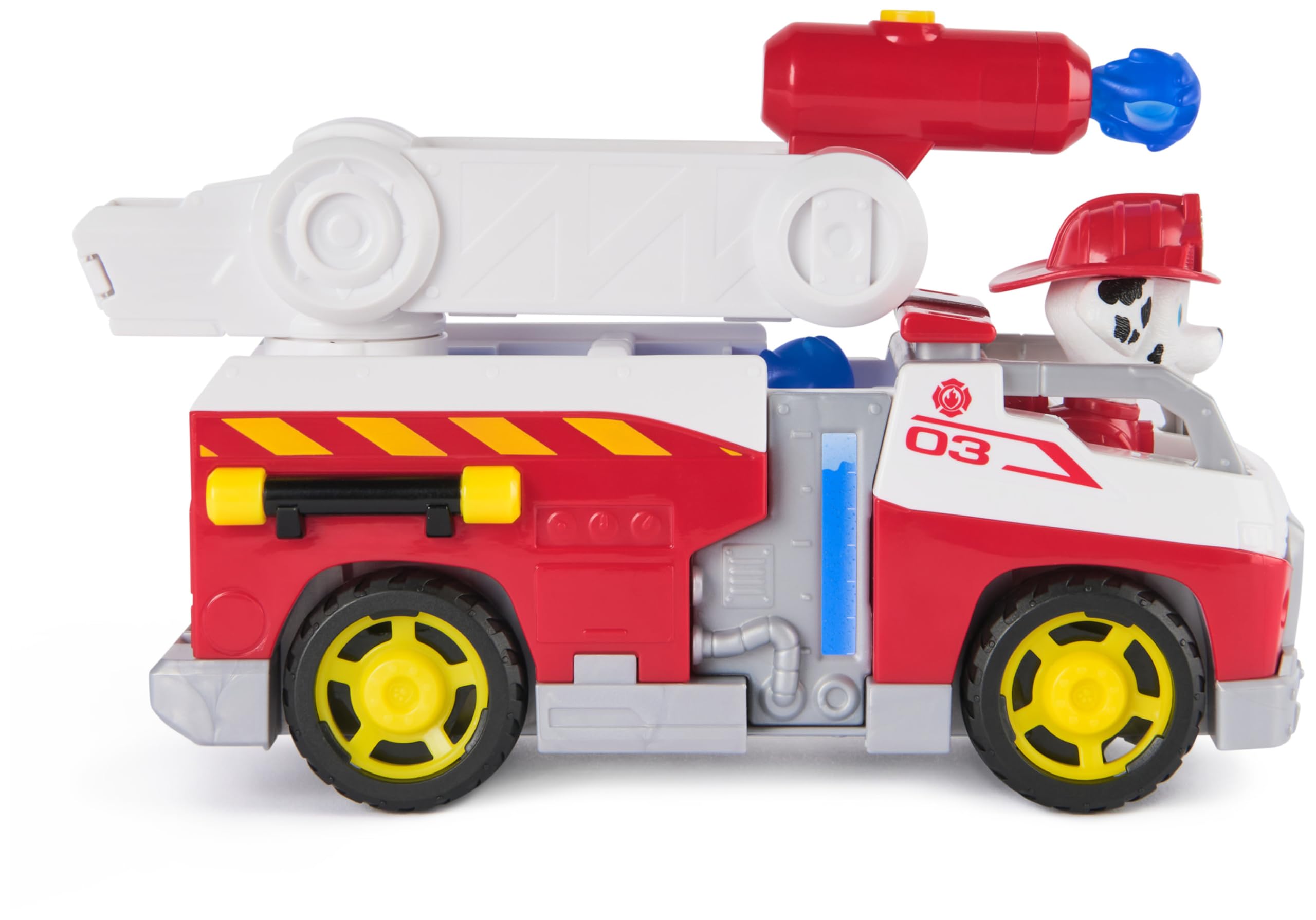 Paw Patrol Marshall Rescue Feuerwehrauto mit Actionfigur und Projektilwerfer – Feuerwehrauto-Spielzeug für Kinder ab 3 Jahren 6