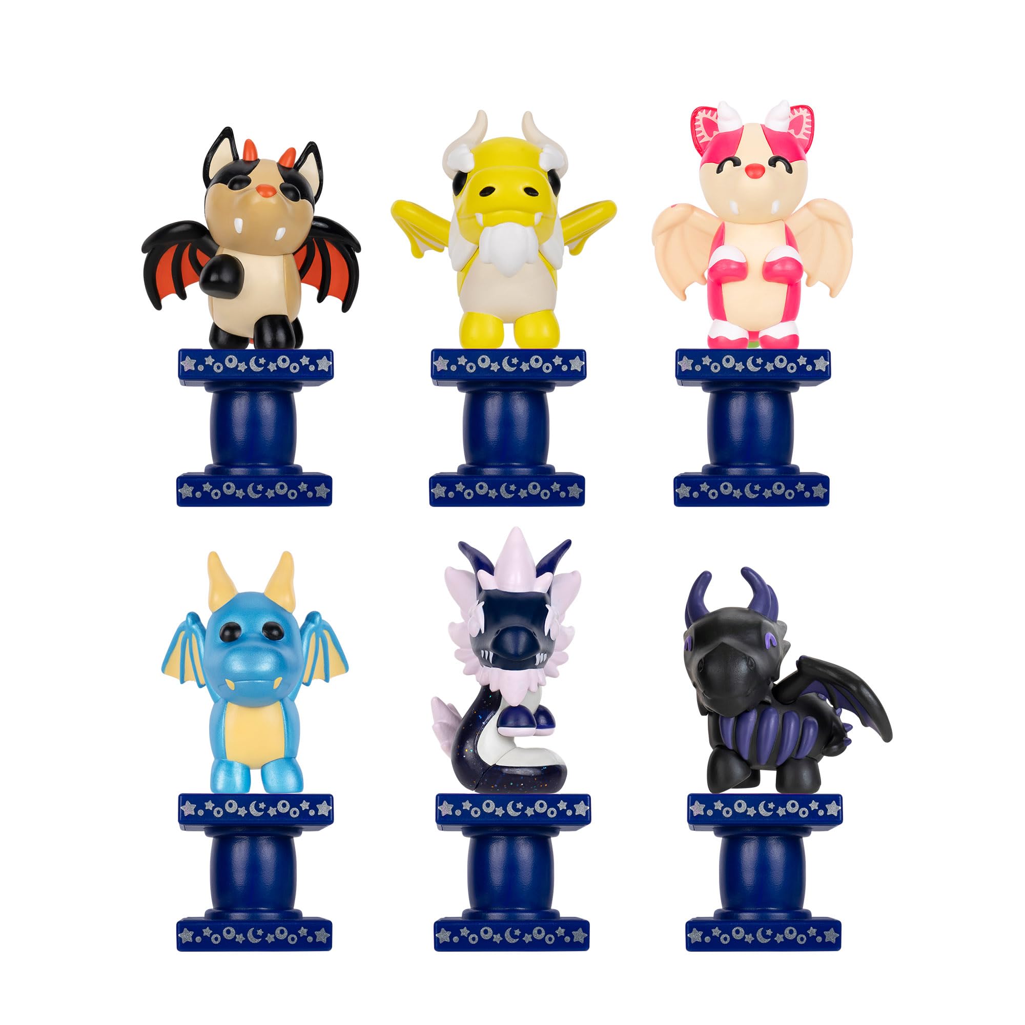 Adopt Me! Legendary Dragons 6 Figure Pack - 6 Collectible Dragons with Virtual Item Code 6