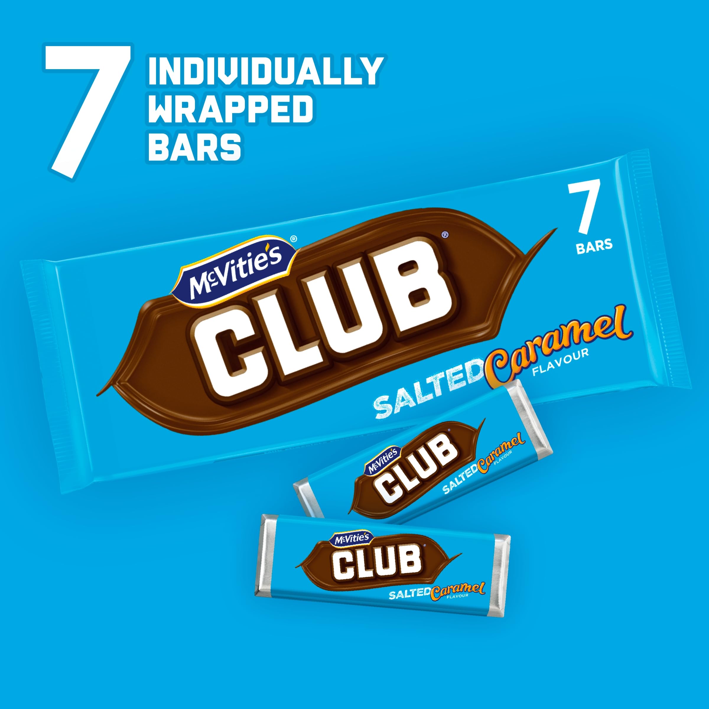 McVitie's Club Salted Caramel Biscuit Riegel 7x23g 3