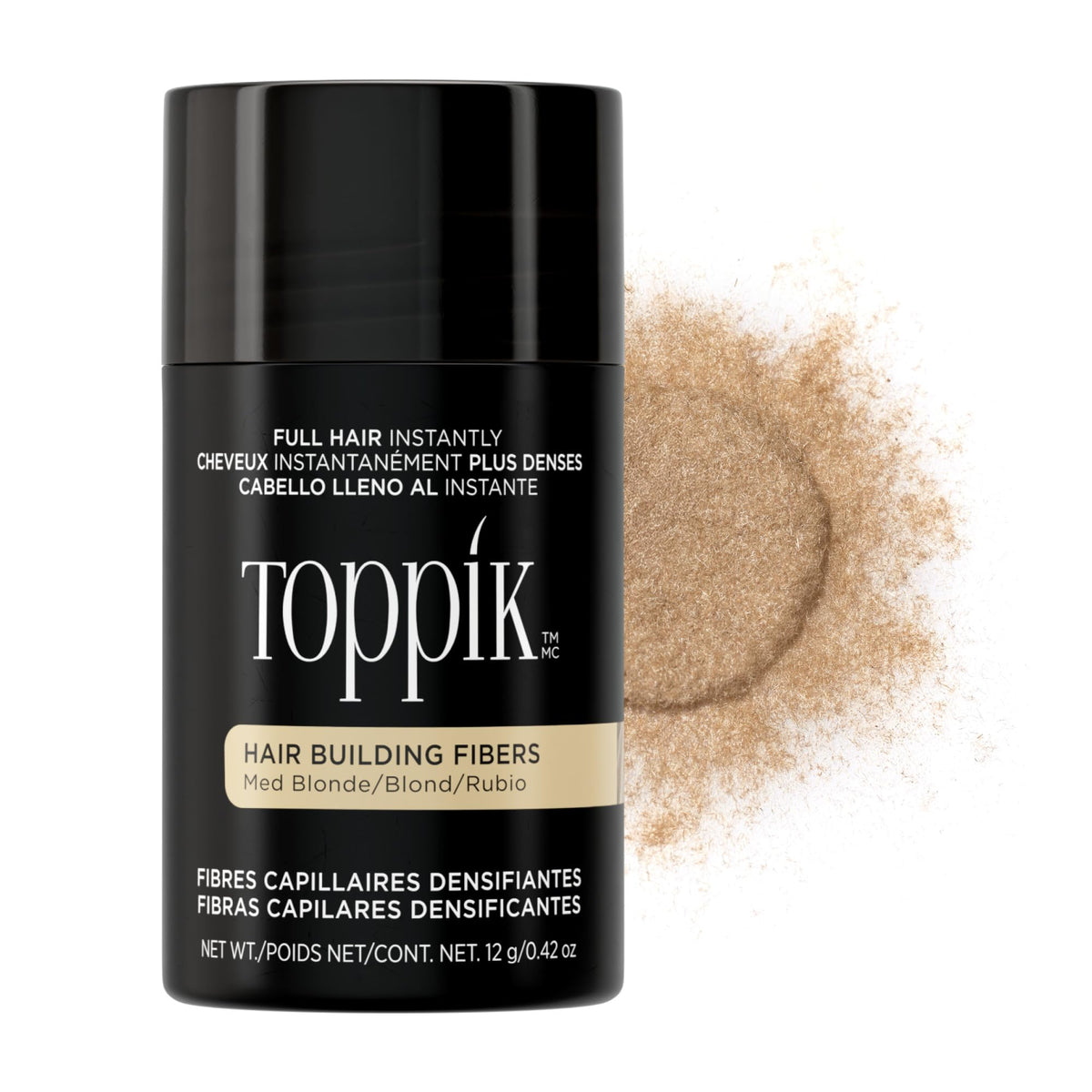 TOPPIK Hair Building Fibres Powder - 12 g - Medium Blonde