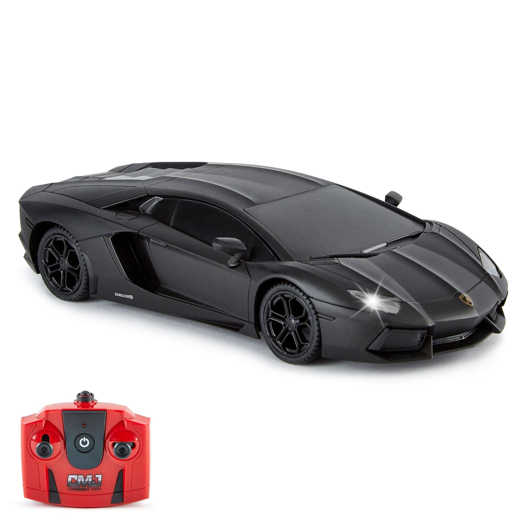 Lamborghini Aventador 1:24 Scale Remote Control Car - 2.4Ghz Racing with LED Lights