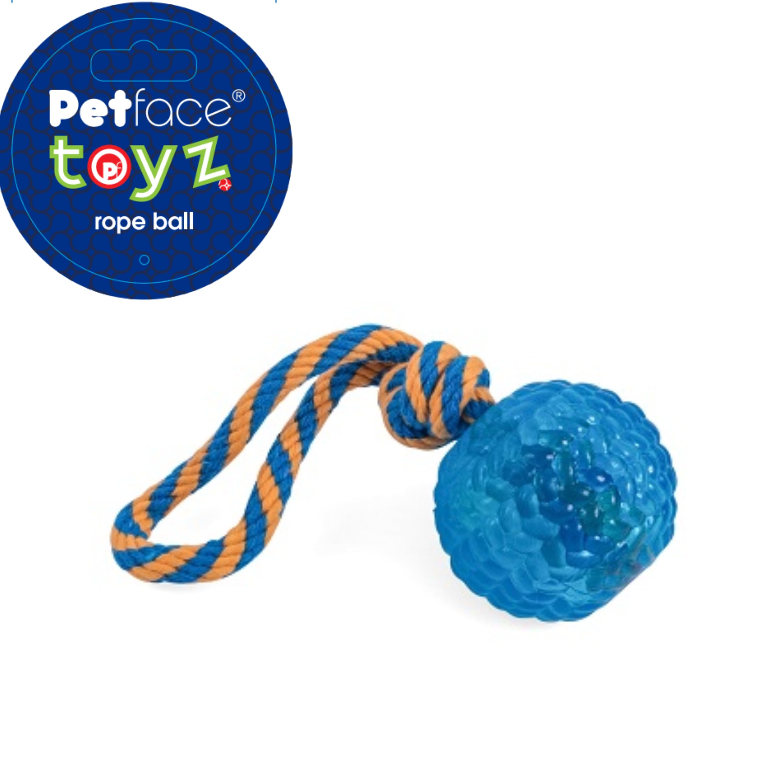 Petface Durable Chew and Bouncy Rope Ball for Dogs | Synthetic Material | Multicolour 7
