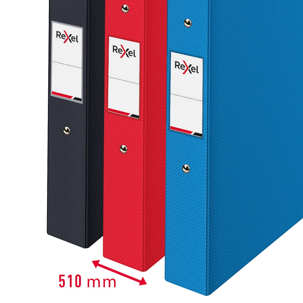 Rexel Choices A4 O-Ring Binder - 25mm Spine, 190 Sheet Capacity | Polypropylene | Assorted Colors 6