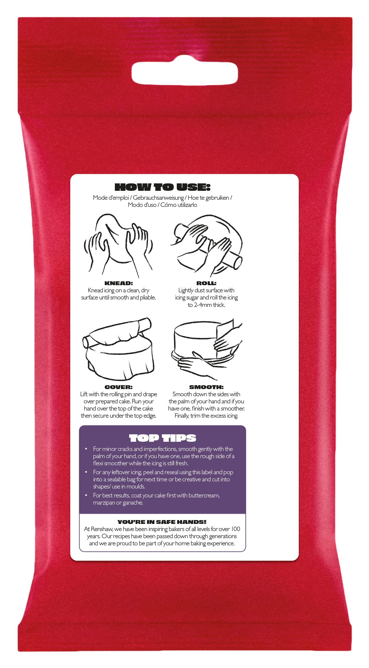 Renshaw Deep Purple Just Roll With It Fondant Icing, 250g 4