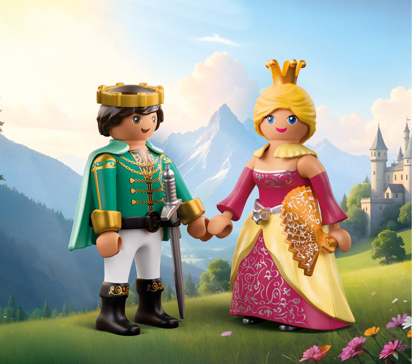 Playmobil Prince and Princess Playset - Royal Figures with Accessories, Ages 4+