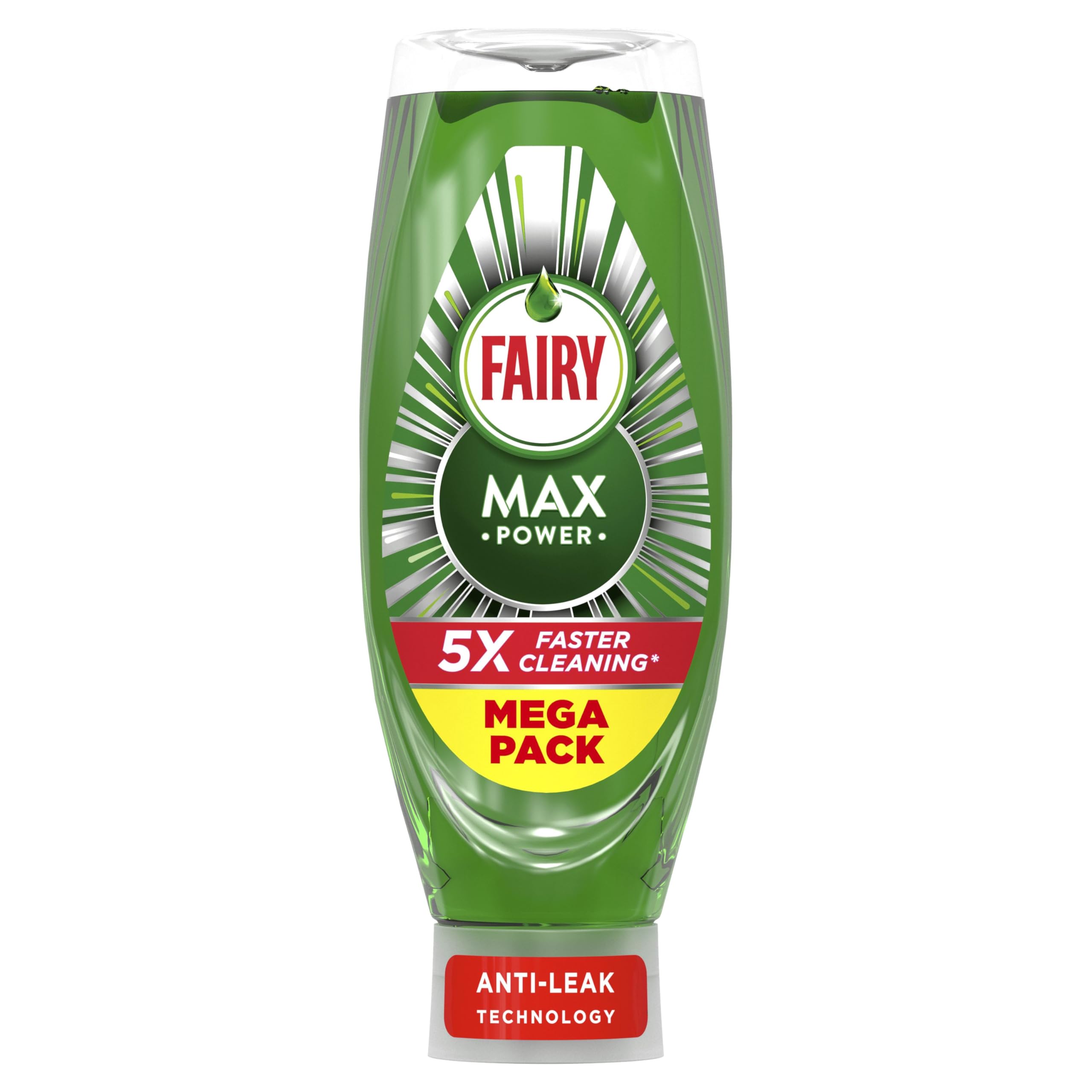 Fairy Max Power Washing Up Liquid 730ML - Easy and Effortless Cleaning for Greasy Pots and Pans