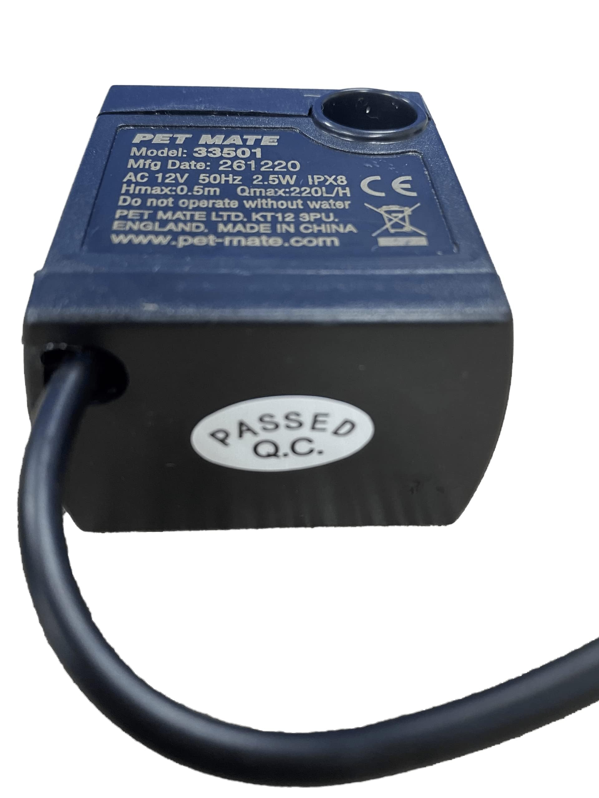 Cat Mate Replacement Pump for Pet Fountains - Model 354 | Compatible with Dog Mate