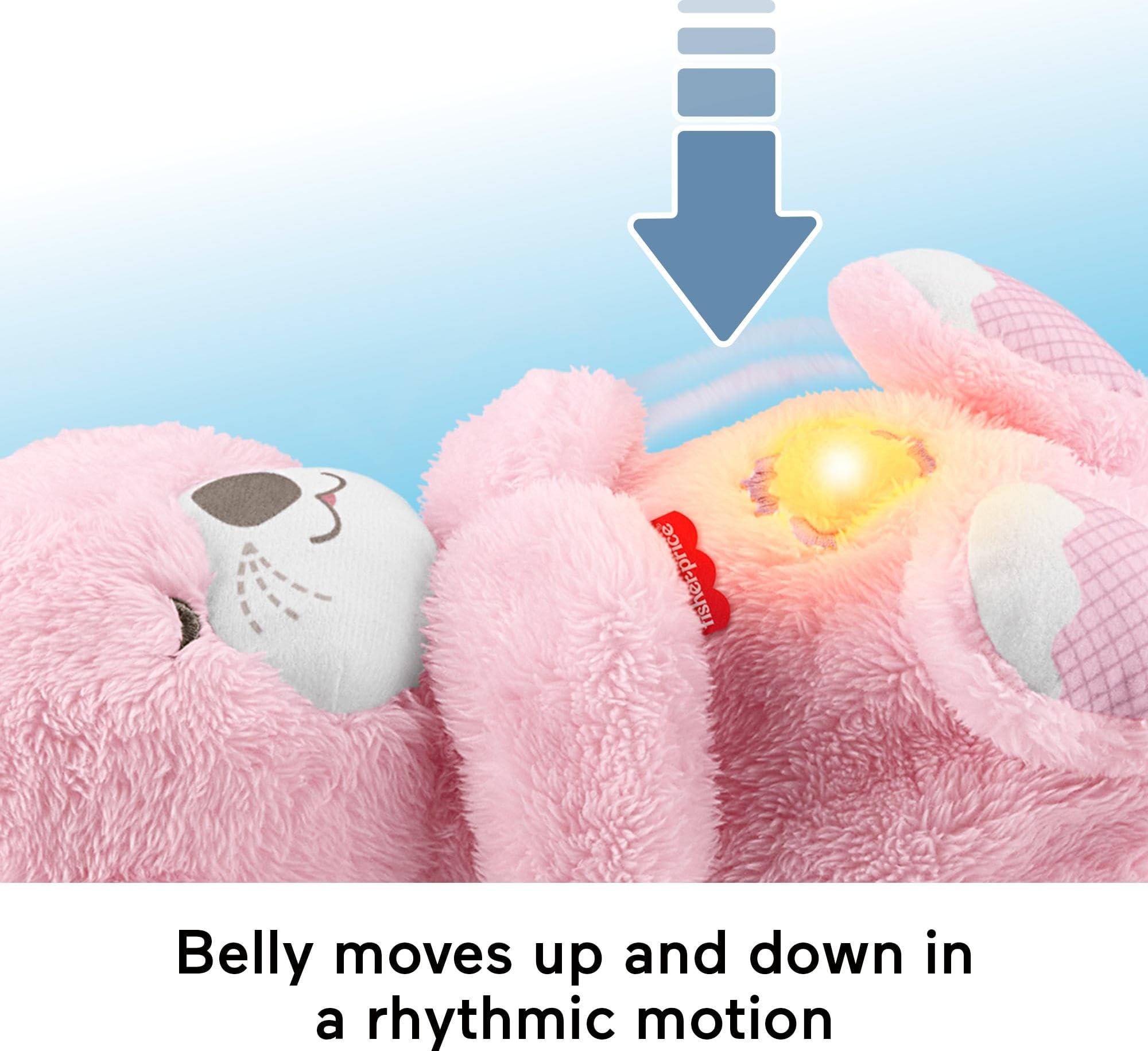 Fisher-Price Soothe 'n Snuggle Otter Pink Plush Sound Machine with Breathing Motion & Lights 5