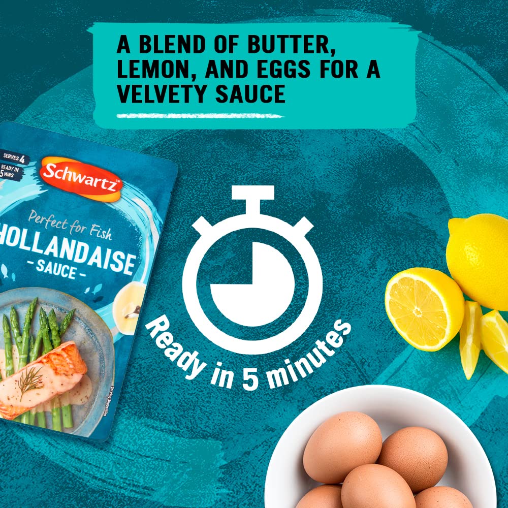 Schwartz Hollandaise Sauce 300g | Pack of 6 | Vegetarian Friendly | No Artificial Colours or MSG 3