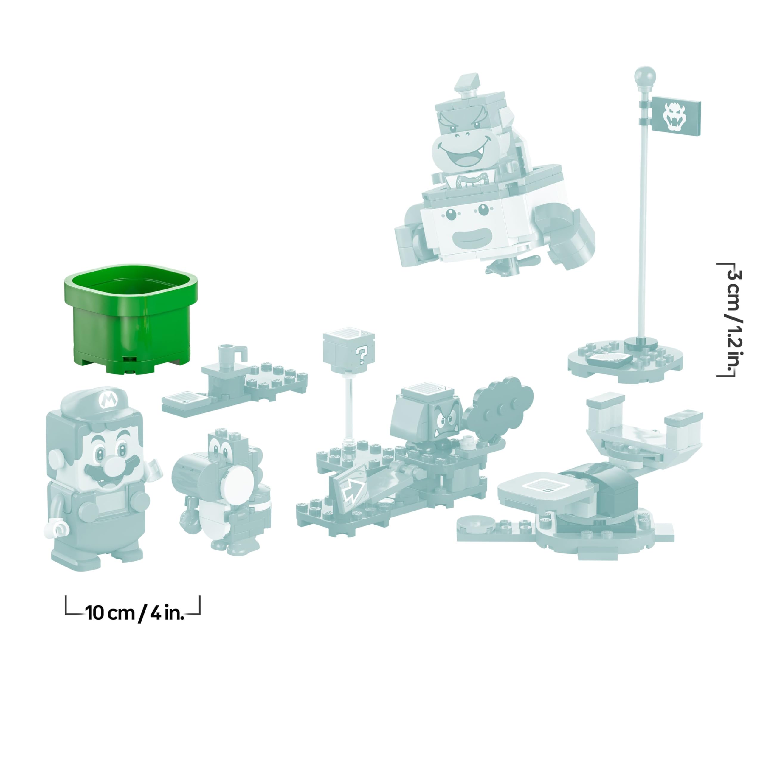 LEGO Super Mario Adventures with Interactive Mario - Bowser Jr.'s Clown Car Playset for Kids 6+ 3