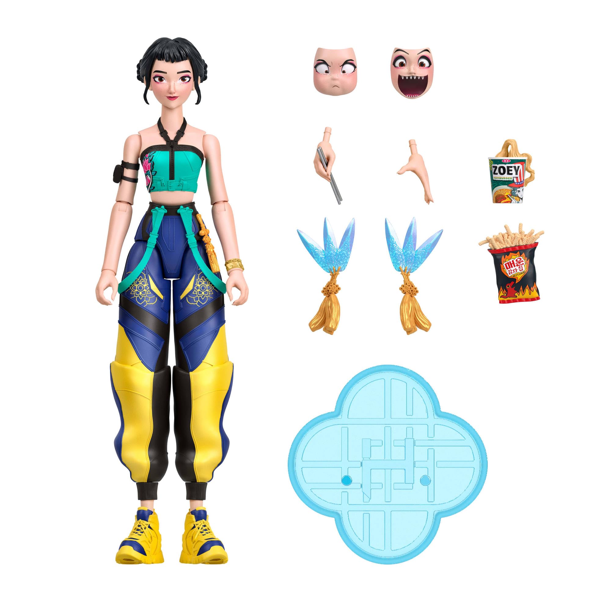 Mattel KPop Demon Hunters Zoey Action Figure - 5.6-Inch Scale, 20 Points of Articulation, Ages 4+ 1