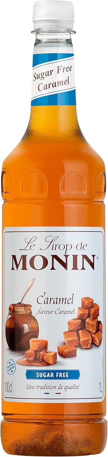 MONIN Premium Sugar Free Caramel Syrup 1L