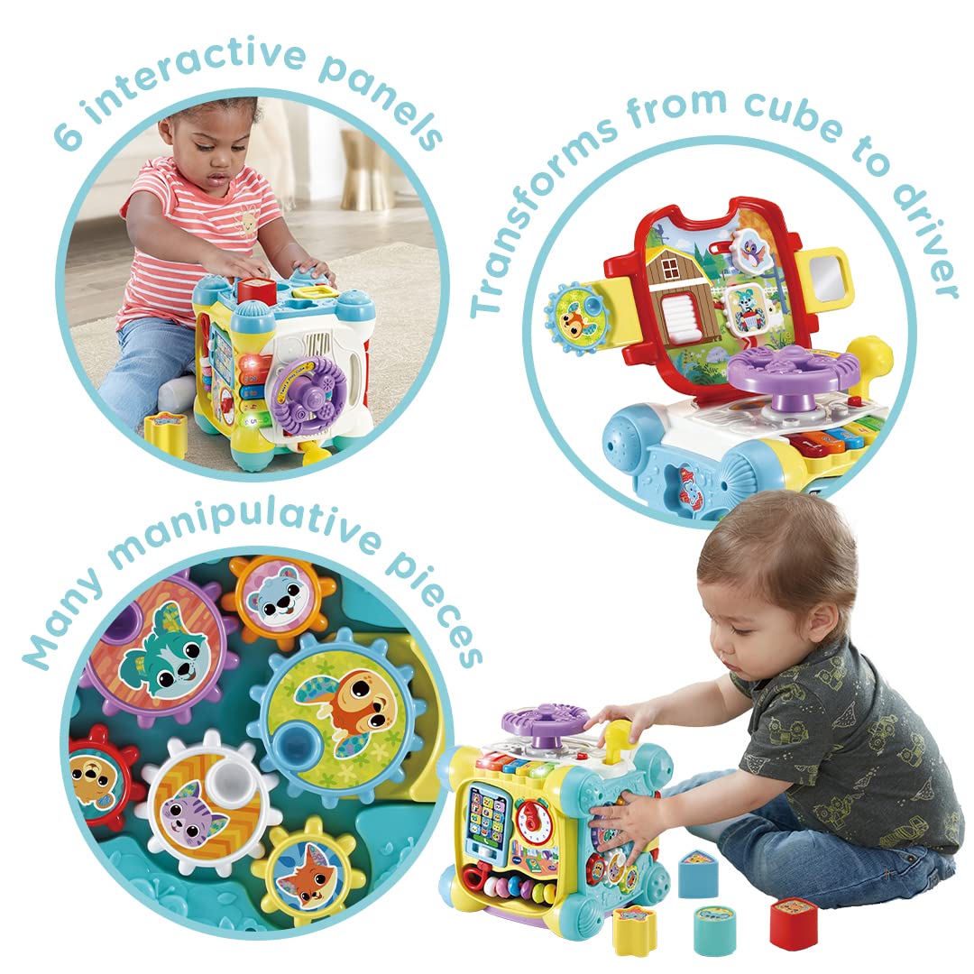 VTech Twist & Play Cube - Interactive Baby Toy with Steering Wheel & Learning Activities for 9 Months+ 5