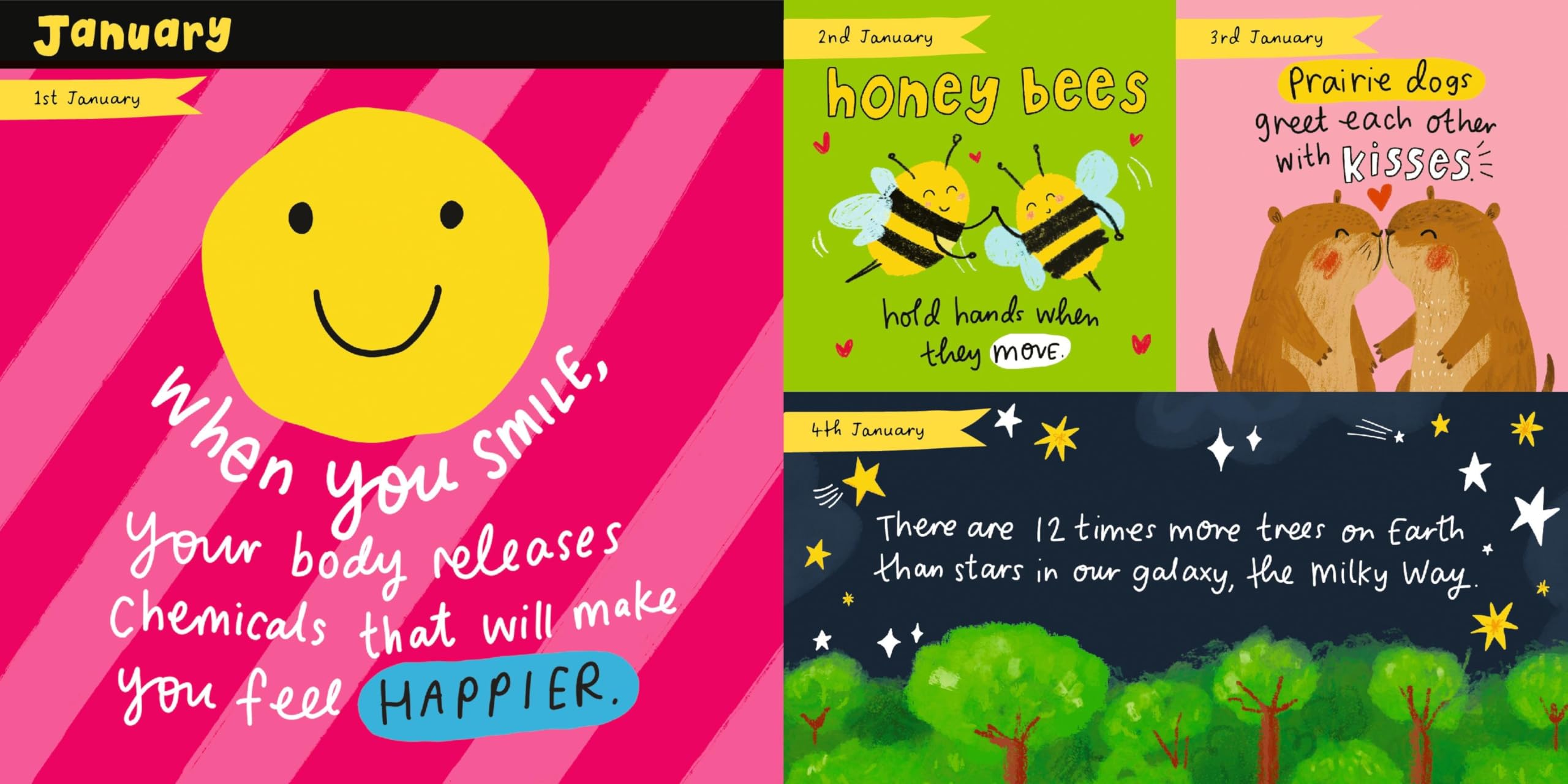 WALKER BOOKS Happy Days: 365 Facts to Brighten Every Day of the Year | Hardcover | English