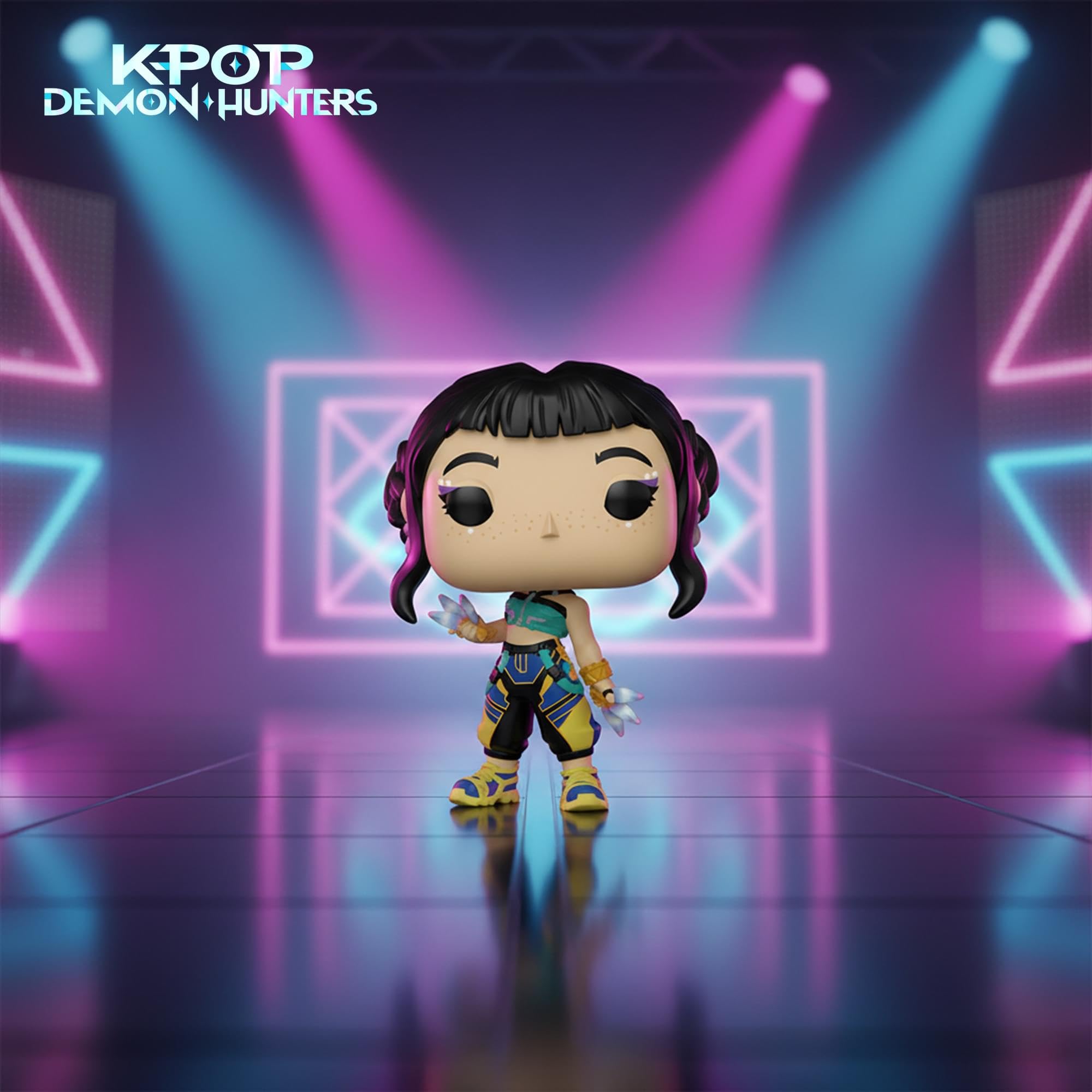 Funko Pop Animation: KPop Demon Hunters - Zoey Chibi Vinyl Figure - 3.75 Inches