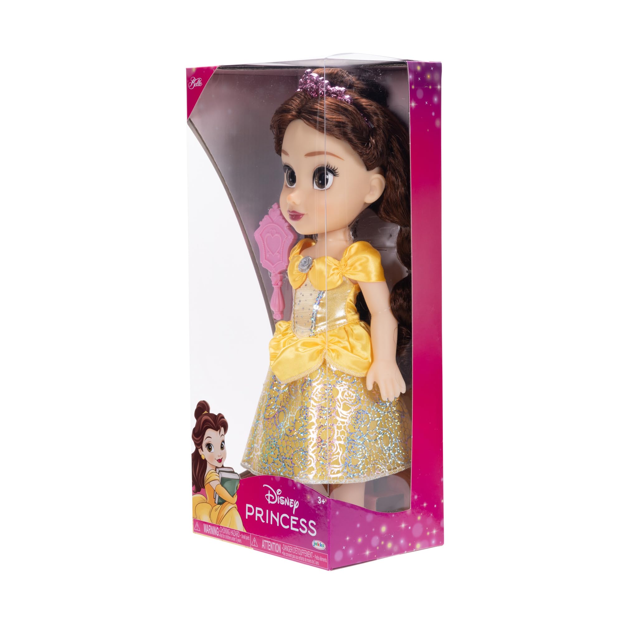 Disney Princess Belle Doll - 14" Shimmery Holofoil Dress & Royal Reflection Eyes 6