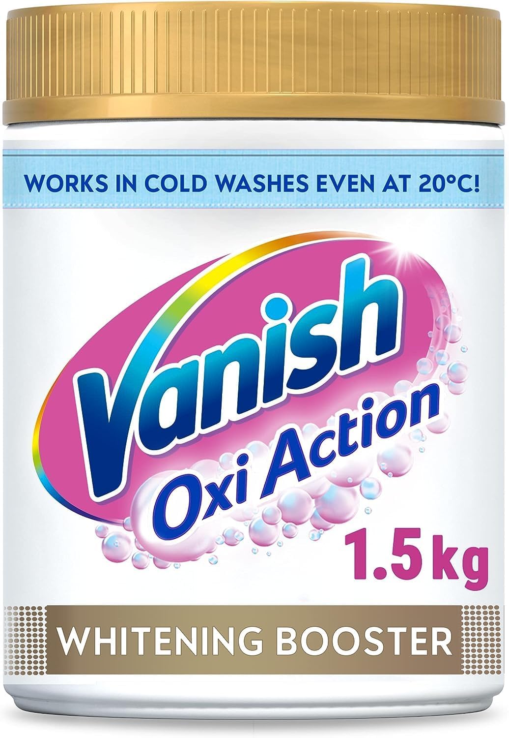 Vanish - Gold Oxi Action Laundry Booster & Stain Remover Powder for Whites 1.5kg