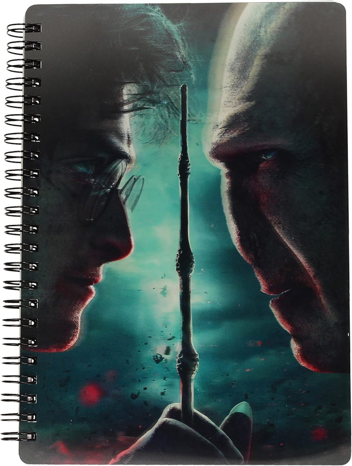 Harry Potter vs. Voldemort 3D Effect Notebook - SD Toys (A5 Notebook, Licensed Edition)