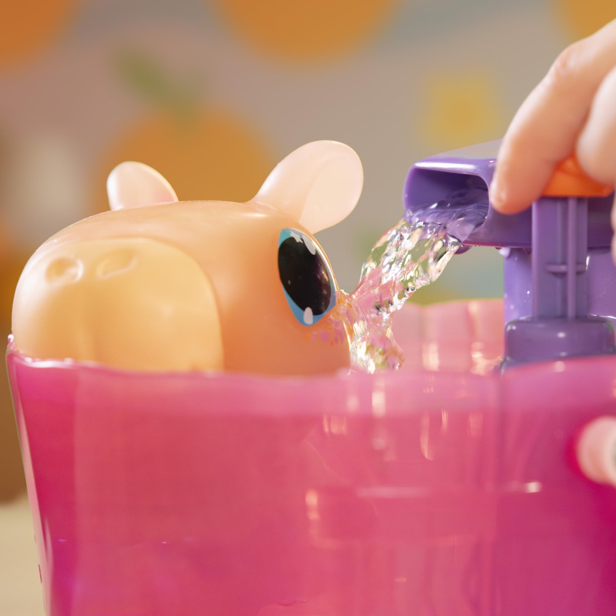 Animagic Let's Glo Capybara Spa Time - Interactive Light-Up Bath Playset 4