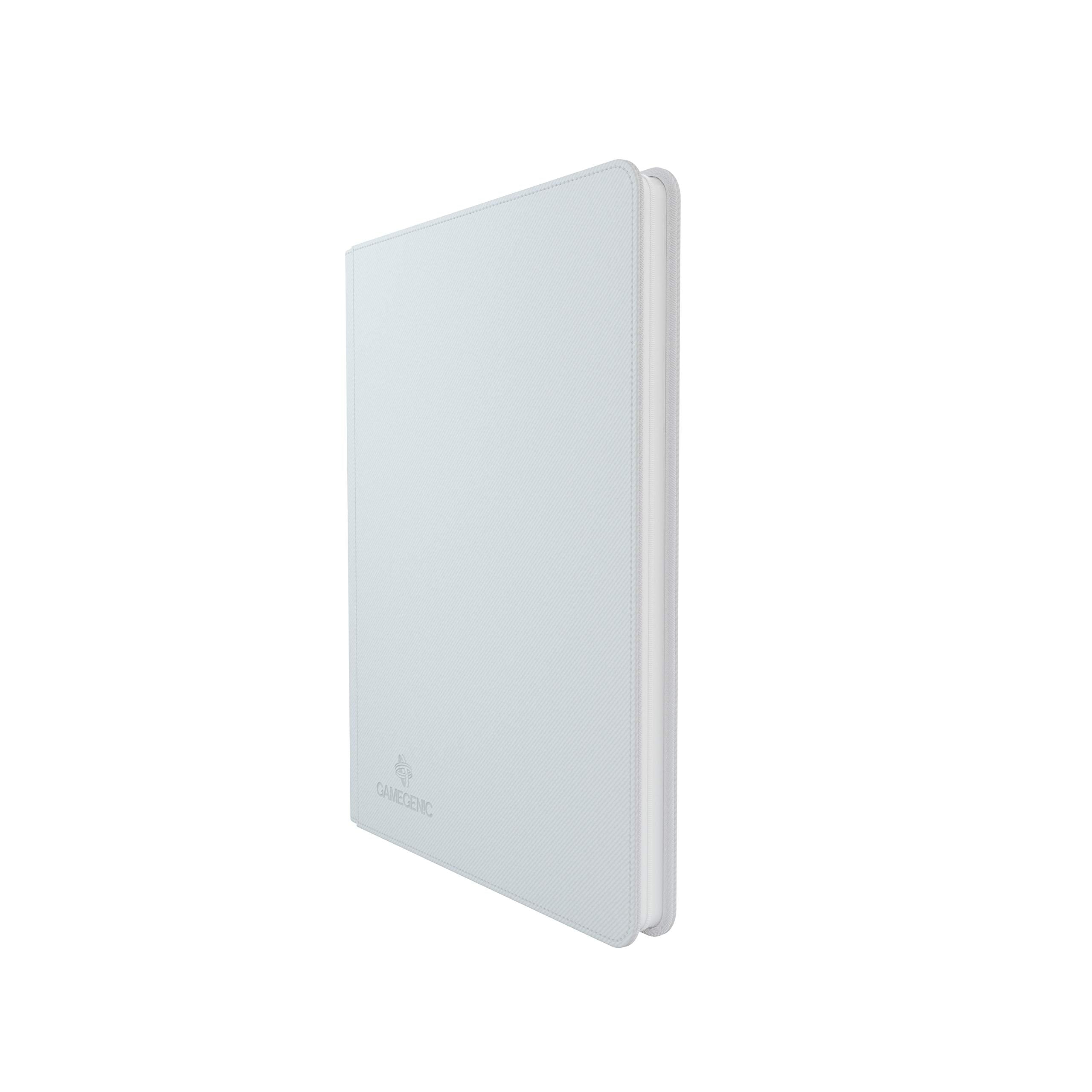 Gamegenic Zip-Up Album - 18-Pocket Card Storage for Trading Cards (White, 8+ Years)