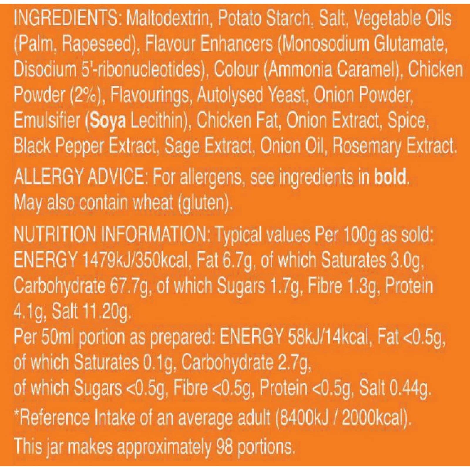 Bisto - Best Chicken Gravy Granules Made with Real Meat Juice, 390g Jar