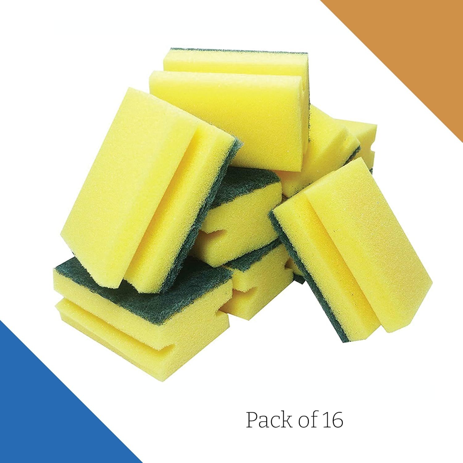STERLING PRODUCTS Heavy Duty Scrub Sponge - Dual Sided Dish Washing & Cleaning Sponge (16 Pack) 5