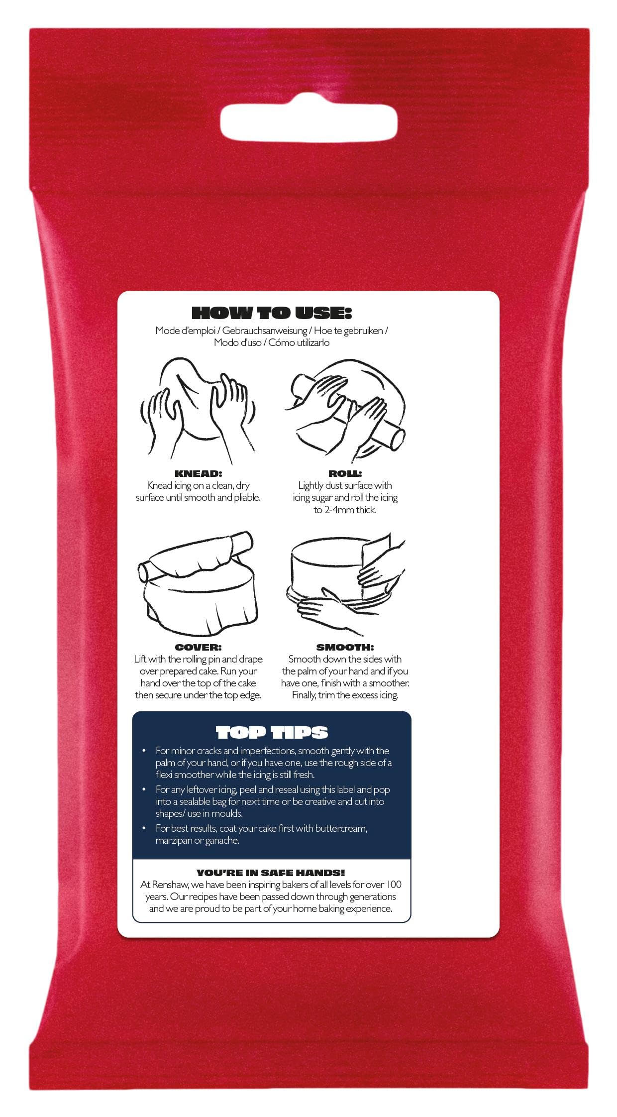 Renshaw Navy Just Roll With It Ready to Roll Fondant Icing, 250g 4