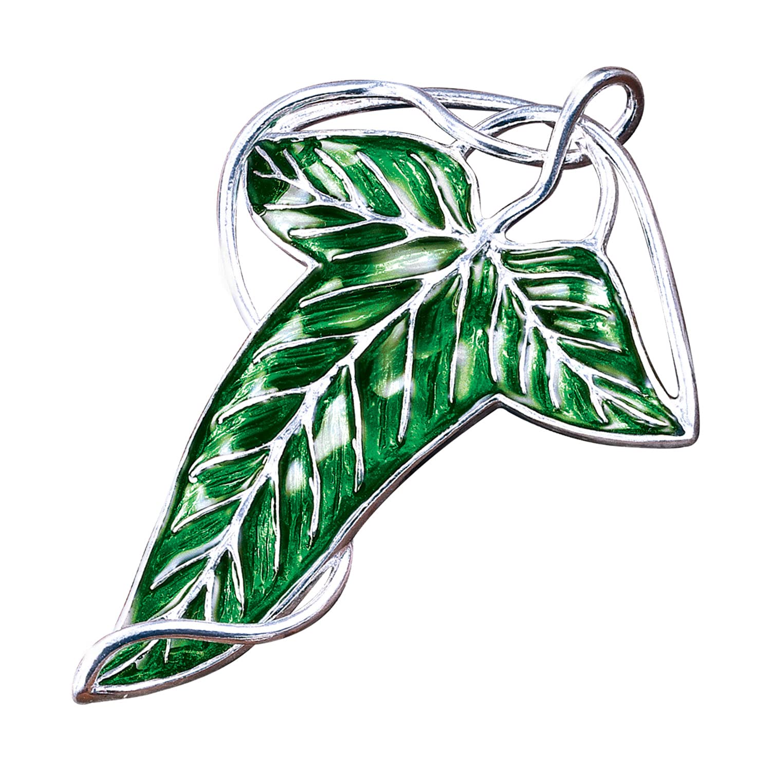 The Noble Collection The Lord of the Rings Elven Leaf Brooch - Green Enamelled Costume Jewellery Pin (NN9831) 12