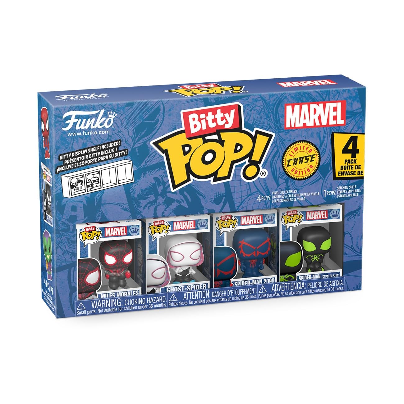 Funko Bitty Pop! Spider-Man - Miles Morales 4pk with Mystery Mini