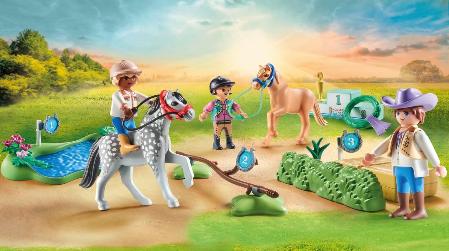 Playmobil 71495 Horses of Waterfall: Pony Tournament Playset for Ages 4+ 4